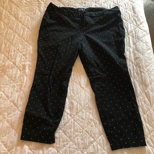 Size 20 Old Navy Black with White Polka Dot Pixie